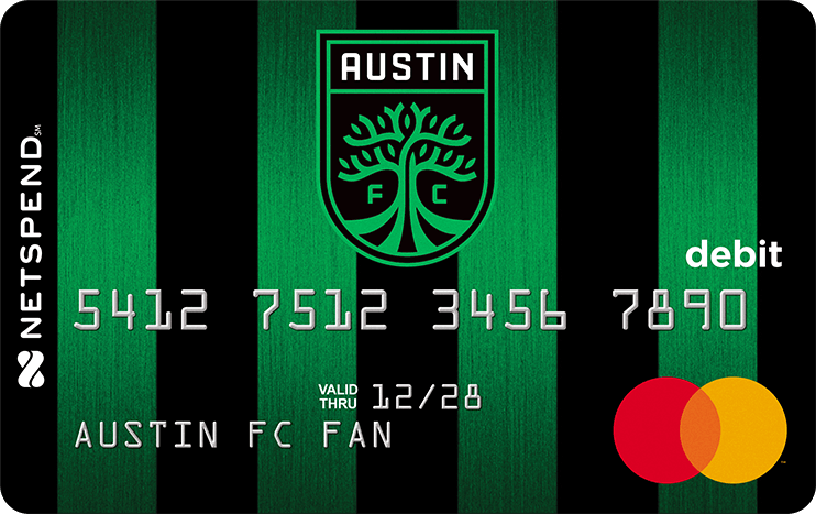 Austin FC Netspend Prepaid Mastercard