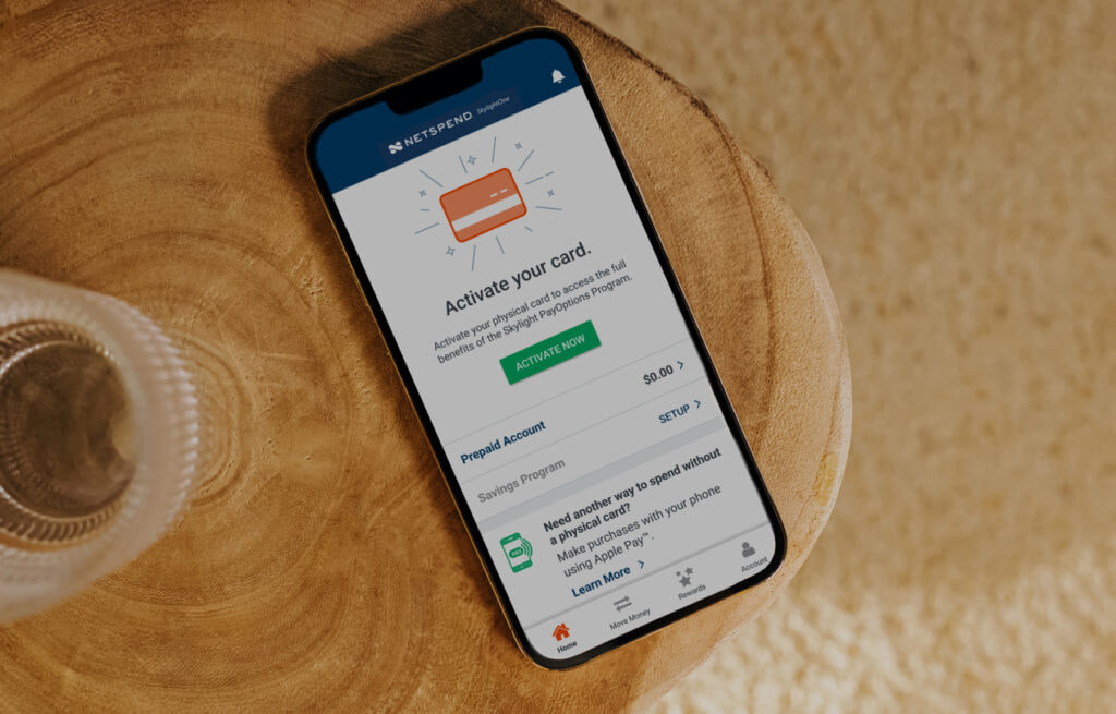 Netspend card activation screen displayed on an iPhone